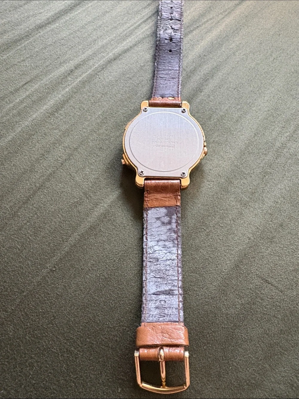 Lorus Disney Mickey Mouse Gold-Tone Quartz Watch in Brown